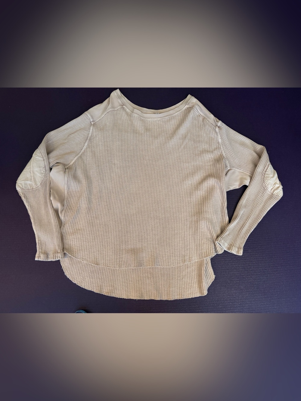 Free People Women's Lightweight Waffle Knit Long-Sleeve Top - Pink